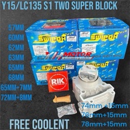 (FREE COOLENT)SWIPOH BLOCK LC135 /Y15 SUPER CERAMIC LC 57mm 58 59 60mm 63mm 65mm 68mm 70MM 72MM 73MM