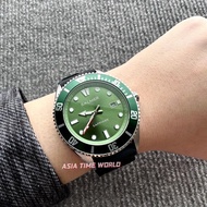 【现货】 宾马 Balmer 8174G SS-6 Sapphire Men Watch With Green dial and Black Rubber Strap