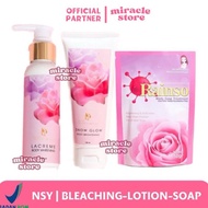 [MIRACLE STORE] BLEACHING LACREME LACREAM BODY BLEACHING WHITENING - RAINSO BODY SOAP TREATMENT POWD