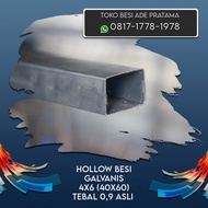 BESI HOLLOW GALVANIS 4x6 (40x60) TEBAL 0,9 ASLI
