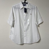 全新polo Ralph Lauren XL短袖白襯衫