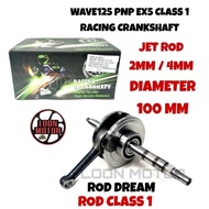 WAVE125 PNP EX5 CLASS 1 RACING CRANKSHAFT JET ROD 2MM/4MM DIAMETER 100MM - STRONGER CHARACTER