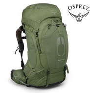 【Osprey 美國】Atmos AG 65 網架登山背包 男 神話綠 S/M｜輕量健行背包 網架背包 自助旅行 徒步旅行後背包