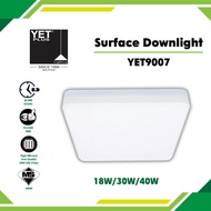 [𝐒𝐈𝐑𝐈𝐌] YETPlus Surface Downlight YET9007 White LED Lamp Light Ceiling Square 18W 30W 40W 6500K 3500
