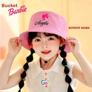 Barbie Bucket Hat Embroidered with Barbie Sambon Name