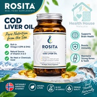 Rosita Extra Virgin Cod Liver Oil | Premium Wild & Raw Cod Liver Oil | Natural Fish Oil Dietary Supp