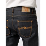 celana jeans panjang pria slim fit , Nudie Lean Dean Dry Japan Salvadge Dry Original
