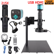 YIZHAN microscope 1080P HDMI USB 4k กล้องจุลทรรศน์48MP กล้องไมโครสโคป+ 130X zoom video microscope fo