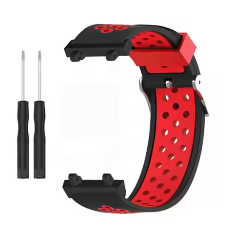 Silicone＋metal For Amazfit Active Edge Watch Band Silicone Dual-color Silicone Watch Strap for For A
