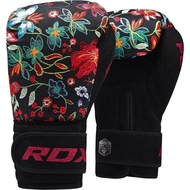 R RDX Boxing Gloves S FL-3 FLORAL BLACK 8oz+10oz+12oz, Total Three Types-RDXBGR-FL3