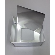 3" High Aluminium Square Loose Based Cake Tin / Cake Tin Square / Cake Tin 6/7/8/9/10 Inch