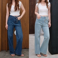 urban apparels | denim ep.14 stretchy wide leg jeans with urban charm กางเกงยีนส์ทรงขากระบอกดีเทลตะเ