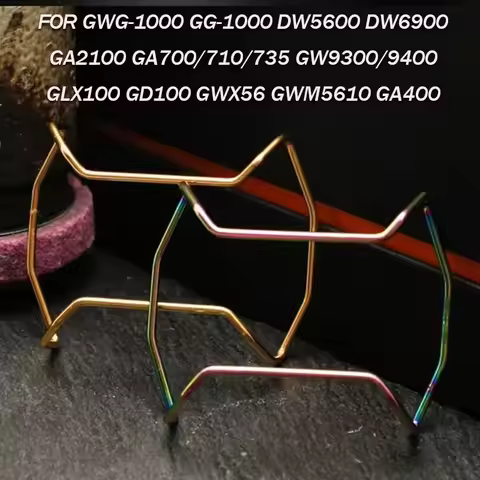 for DW5600/6900 GA2100/700 GWM5610 GA400 GG1000 GWG1000 Metal Anti-collision Bezel Stainless Steel B