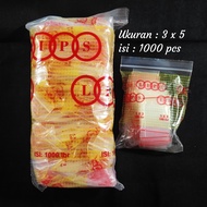 Plastic Clips Size 3x5 (1000pcs) Medicine Plastic Zipper Plastic Plastic Bag Plastic Packaging Plast