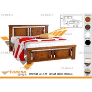 EUREKA 30 Queen/King Bed Frame / Katil Kayu Wood (Deliver &amp; Installation Klang Valley)