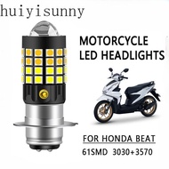 HYS 1PCS FOR HONDA BEAT P15D LED Motorcycle Headlight Dual Color 3200K Yellow 6500K White 12-80V
