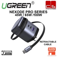 UGREEN Nexode Pro SERIES (45W / 65W /100W) GaN Fast Charger With Retractable USB-C Cable