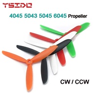 1Pair 4045 5043 5045 6045 3-Blades CW/CCW Plastic Propeller for GEMFAN 2205 2207 2810 2306 Motor Fre