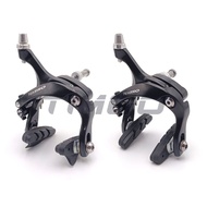 Tektro เดือยคู่จักรยานเสือหมอบ R316 C-เบรคขอบเบรกคาลิปเปอร์สีดำ Q/R การออกแบบล็อคที่ปลอดภัย