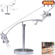 CYAWT The Fisherman Balancing Sculpture, Gift Metal Kinetic Fishing Sculpture, Creative Desk Ornamen