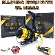 PESCA - MAGURO Exquisite Spinning Reel 500UL, 800UL, 1000L, 2000PG, 3000HG, 4000HG, 4000PG Max Drag 18kg! 7+1 Ball Bearing Fishing Reel Ultra Light Reel Mesin UL Mesin Pancing