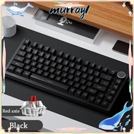 MURRAY Gaming Keyboard, Silent 82-Key Mechanical Keyboard,  With Knob AK820 Mechanical Keys Office K