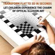 [fnuwtriy] Magic 3D Stereoscopic Drawing Books 1/3 Set Fun Optical Illusion Effects Easy to Draw Art