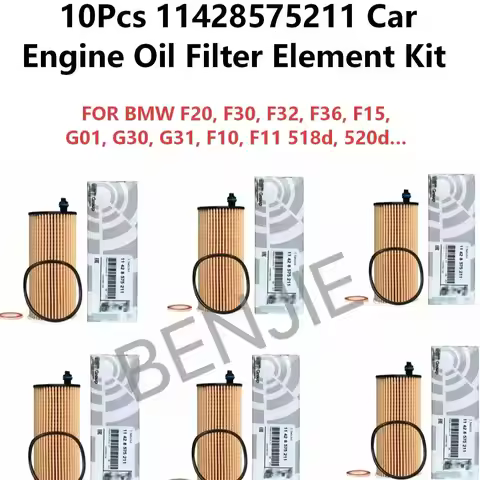 1/6/10PCS Car Oil Filter 11428575211 For BMW F10 F15 F20 F25 F30 F34 G01 G20 G30 118i 320i 320d 520d