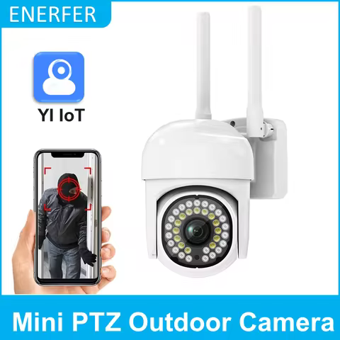 Yi iot WiFi IP Camera Outdoor Surveillance PTZ Camera 2MP Color Infrared Night Vision Ai Human Detec