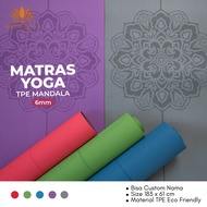 TPE Yoga Mat Mandala 6mm / Mandala Yoga Mat / 6mm Yoga Gymnastics Mat / Yoga Mat / Yoga Mat / Patter