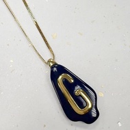 (來玩老時尚) Givenchy好美好美的皇家藍 大G vintage項鍊