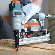 Three in One Pneumatic Nail Gun Carpenter F50 Straight Nail Gun Steel  Gun Nail Gun U-shaped Code  P