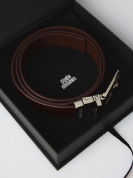 STUDIO UNKNOWN - Two Way Suede Belt เข็มขัดหนังหัวเข็มขัดหมุนได้ใช้ได้ 2 ด้าน