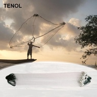 TENOL Hand Throw Fishing Net Cast Nets for Fishing Single Knot Type Fishing Net Fishing Cast Net