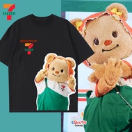 NEW เสื้อน้องหมีเนย หมีเนย 711 Seven Eleven x Butterbear T-Shirt ผ้าCotton 100% ใส่สบาย ไม่หด ไม่ย้