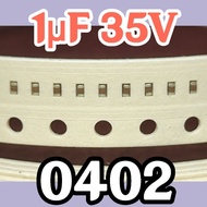 10pcs Ceramic Capacitors SMD 0402 1005 35V 1uF 1 uF 35v 1000nF 1000 nf 35v