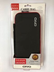 全新Switch主機收納包 原裝OIVO 黑底紅邊硬包
