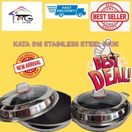 KATA  316stainless steel Wok 316不锈钢炒锅