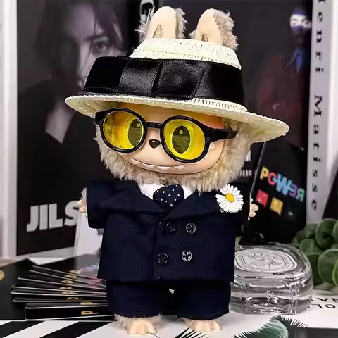 Only dolls clothing suitable for 15-17cm Labubu clothing accessory K-pop idol GD concert same suit s