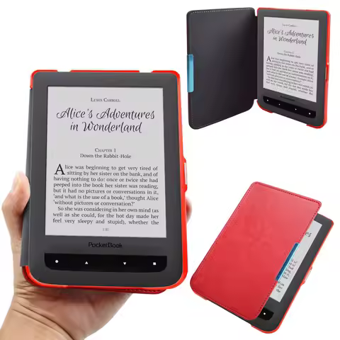 Pocketbook Basic 2 Touch Lux2 Folio Flip Book Cover Case for PB 614 615 624 625 626 ebook eReader Ma