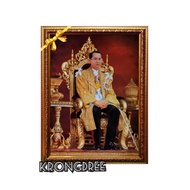 King Rama Ix Photo Frame Elegant Throne Shape Size 24 18 Inches
