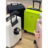 omechoo方塊拉鏈萬向輪行李箱