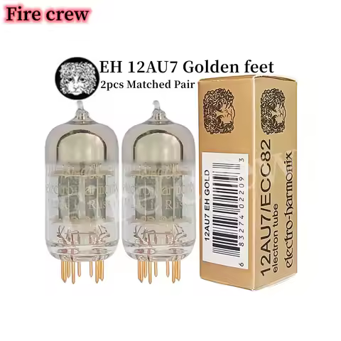 Fire Crew EH 12AU7 ECC82 Vacuum Tube Golden feet Upgrade 6189 5814 5963 6211 HIFI Audio Valve Electr
