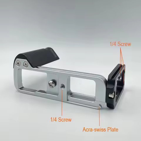 L Bracket For Fuji X-T1 Fujifilm XT1 Camera Hand Grip Quick Release Plate With Cold Shoe