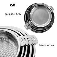[IMI] 304 Stainless Frying Pan 3-Ply Clad Honeycomb Non-Stick Griddle, Removable Handle, IH Inductio