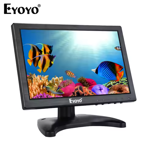 Eyoyo EM10A 1280x800 Resolution Desktop LCD Monitor With Speaker 10" Small Second Display Support Re