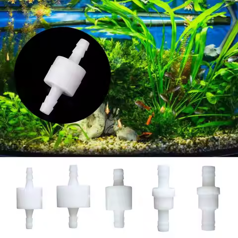 4/6/8/10/12mm One-Way Fluids Check Valve Prevent Water Backflow Plastic One Way Non Return Valve One