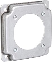 Hubbell-Raco 813C 1-Gang 6.5 Cubic Inch Square Cover, 10-Pack