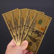Souvenir Uang Gold Foil 100 dolar emas edisi baru