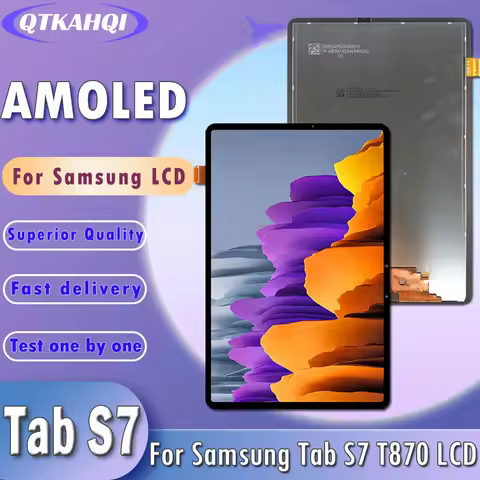 11 inch AMOLED T870 LCD For Samsung Tab S7 SM-T870 T875 T876B LCD Display Touch Screen Digitizer Pan